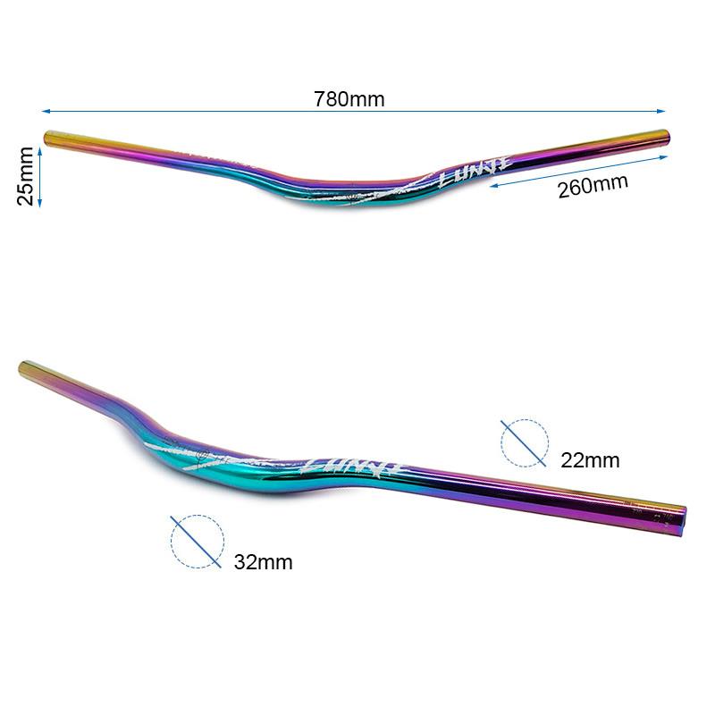 Guiador de 780mm com elevação de 25mm 
