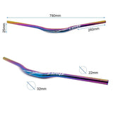 Guiador de 780mm com elevação de 25mm 