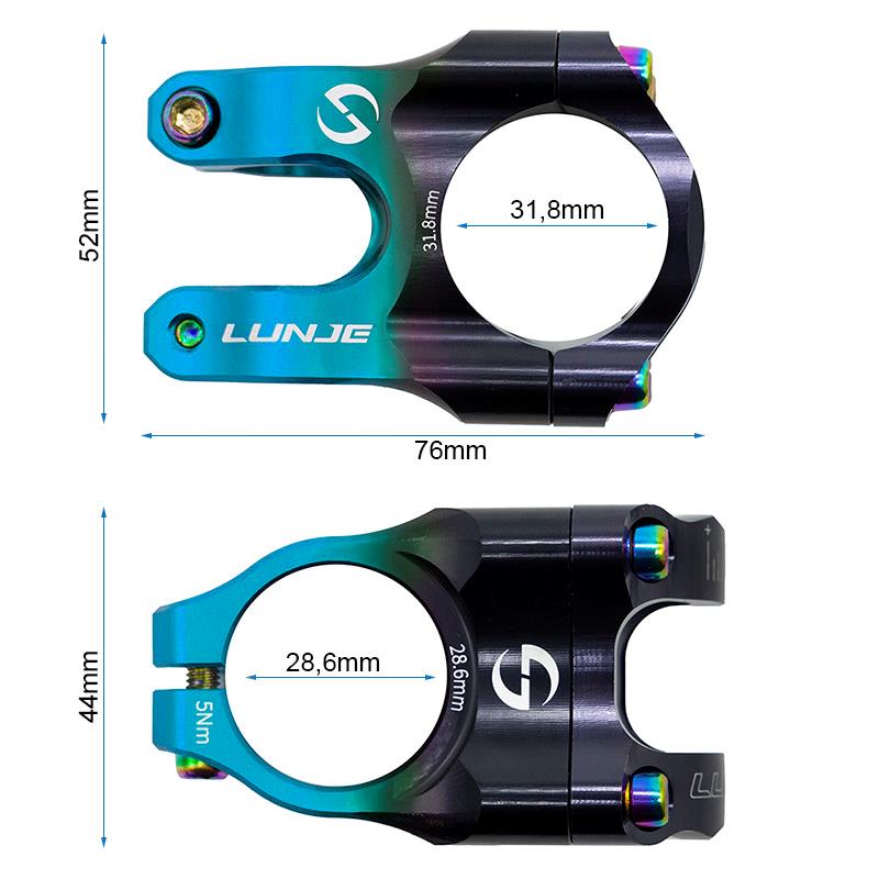 Potência para guiadores de 31,8mm EWPM-003 
