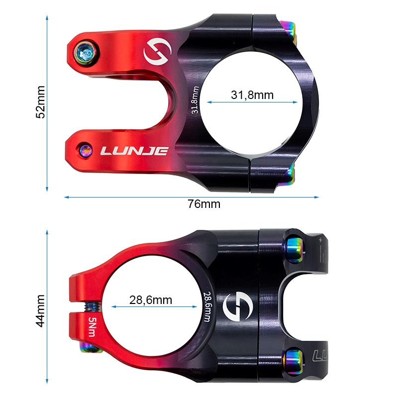 Potência para guiadores de 31,8mm EWPM-003 