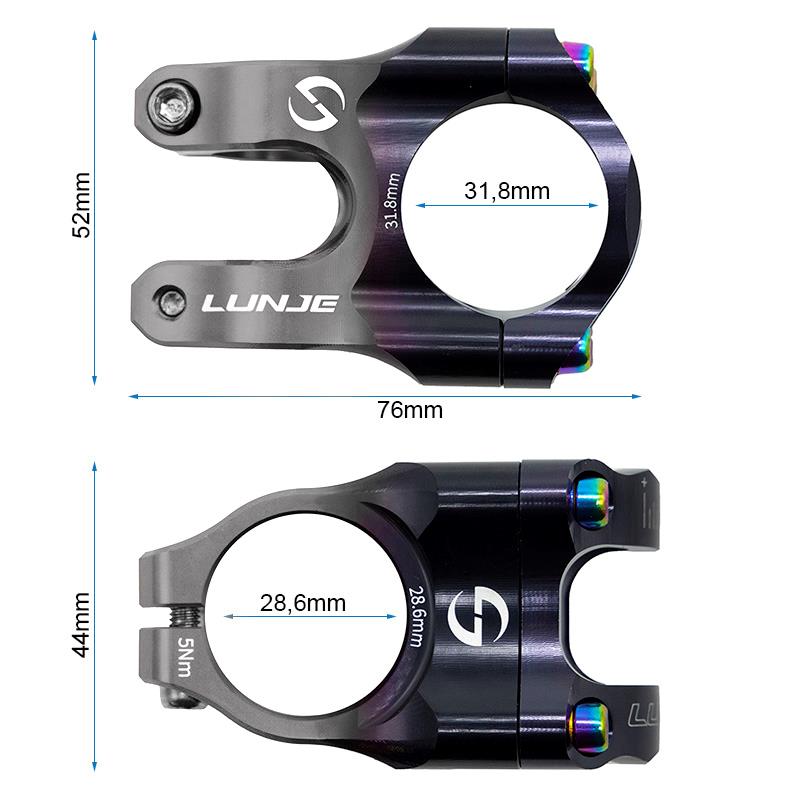 Potência para guiadores de 31,8mm EWPM-003 