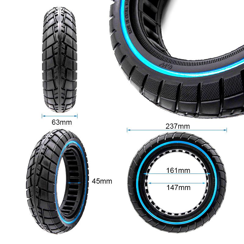 Pneu plein ultraléger Offroad 60/70-6,5/B44 ligne bleue