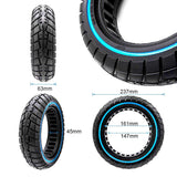 Pneu plein ultraléger Offroad 60/70-6,5/B44 ligne bleue