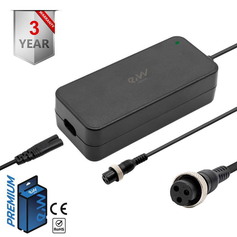 Premium-Ladegerät 36v (Ausgang 42v) 2A Gx16-Stecker [Ewheel]