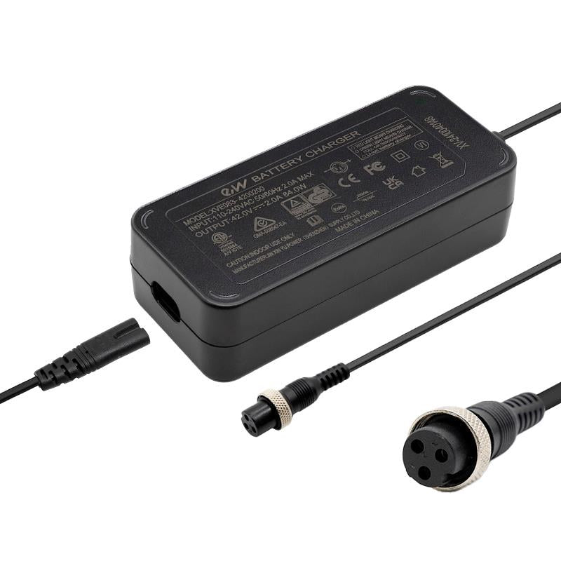 Premium-Ladegerät 36v (Ausgang 42v) 2A Gx16-Stecker [Ewheel]