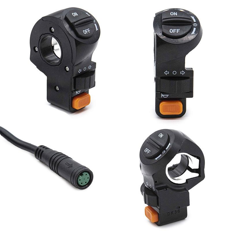 Boîtier de commande clignotant/lumière/klaxon – 3 fonctions – 32 cm