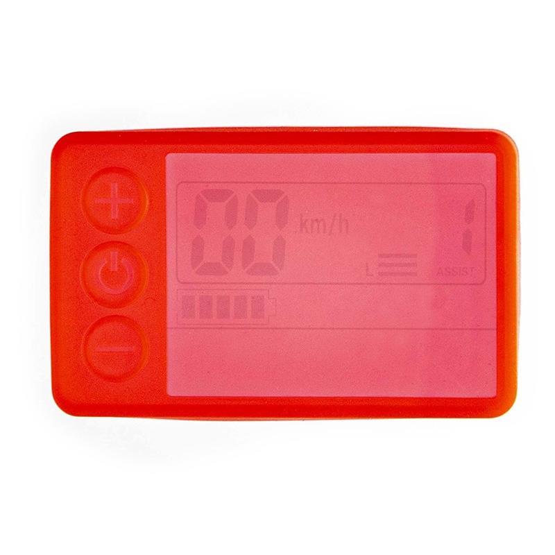 Protection en silicone rouge étanche pour écran S866