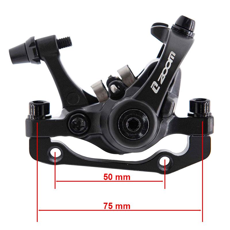 Pinça de freio DB680/RT004-M01 mecânica L 70mm preta [Zoom] - Com suporte F160/R140 