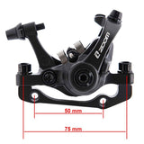 Pinça de freio DB680/RT004-M01 mecânica L 70mm preta [Zoom] - Com suporte F160/R140 