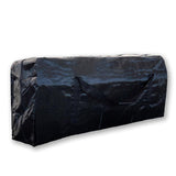 Wasserdichter Stoffbezug 100x40x20 cm schwarz