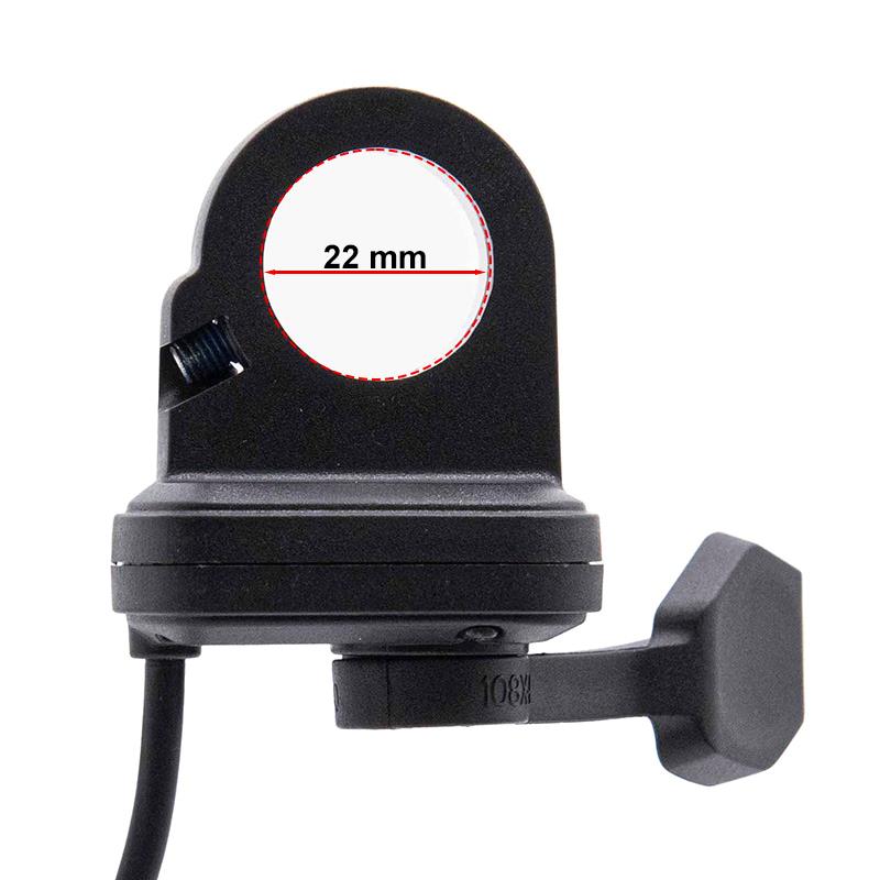 Accélérateur noir avec connecteur SM – 1,6 m