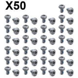Parafuso prateado M5x10 para discos de freio - 50 unid 