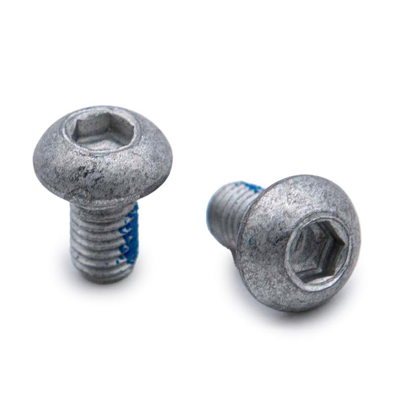 Parafuso prateado M5x10 para discos de freio - 50 unid 