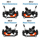 Kit de freno hidráulico negro A5-D Delantero R trasero R [NUTT]