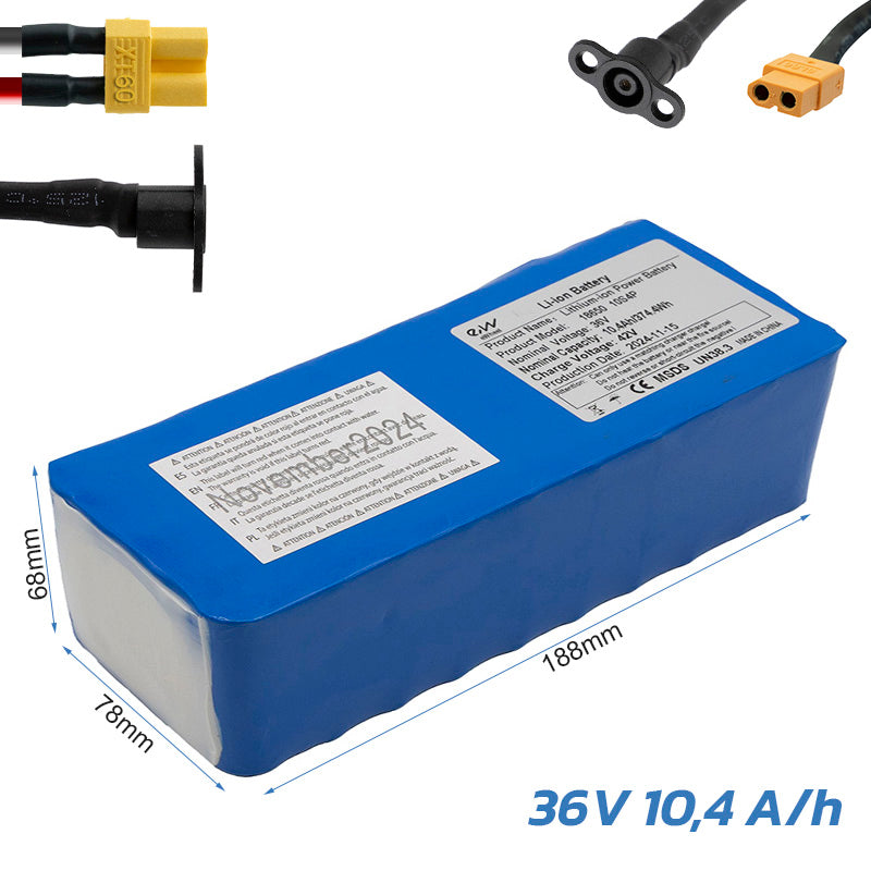 Batería externa 36V 12,8 A/h  [Ewheel]