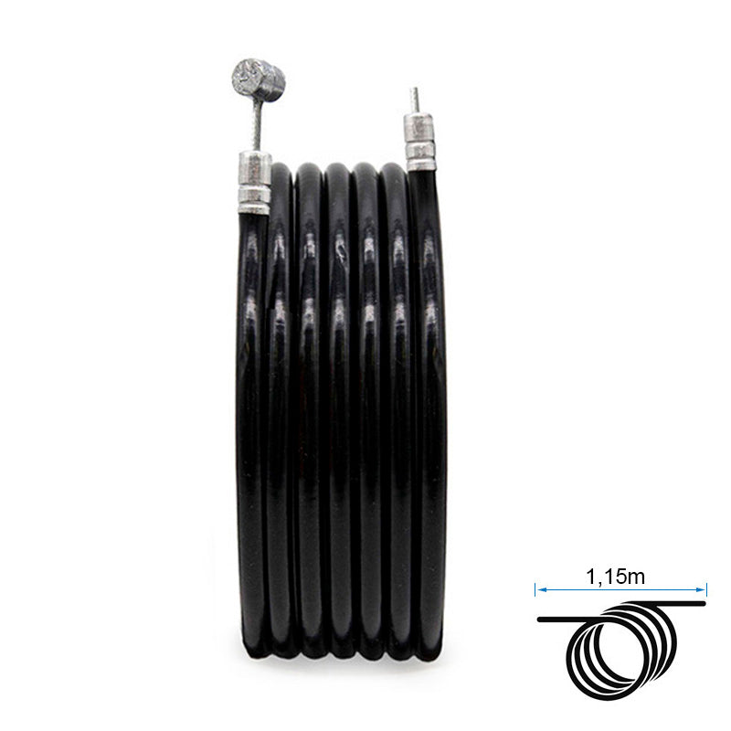 Camisa y cable de freno negro 1,15m