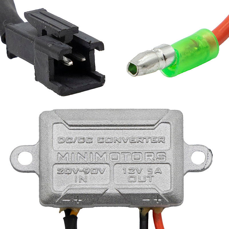 Conversor DC 20-90V a 12V 5A original [Minimotors]