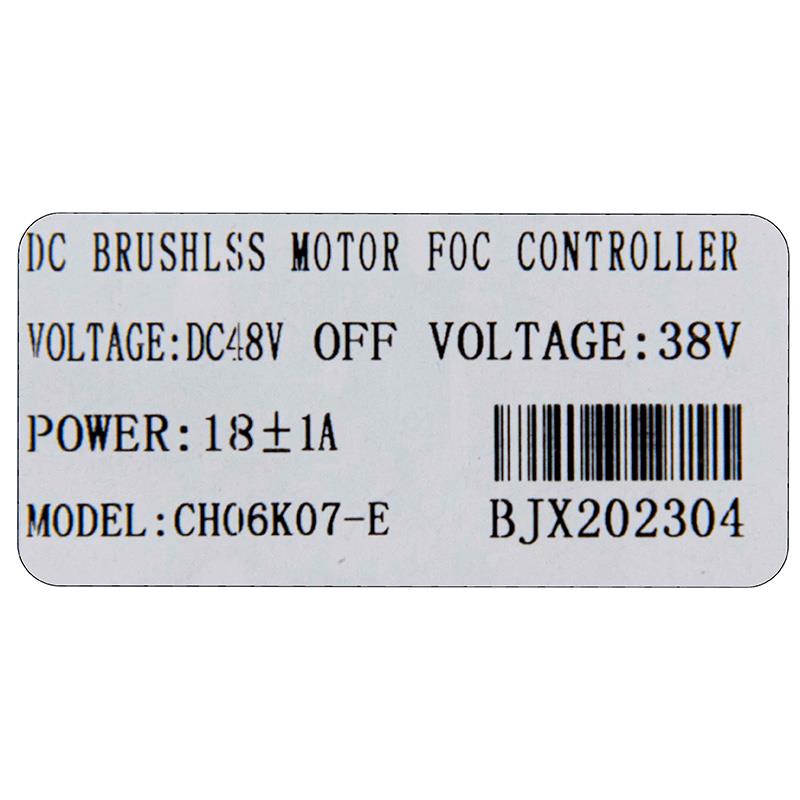 48V 18A 800W Controller for Ecoxtrem