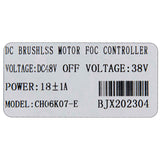 48V 18A 800W Controller for Ecoxtrem