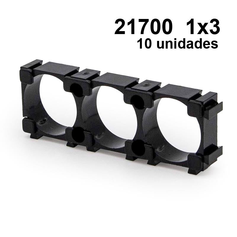 Soporte baterías 21700 - 10 uds
