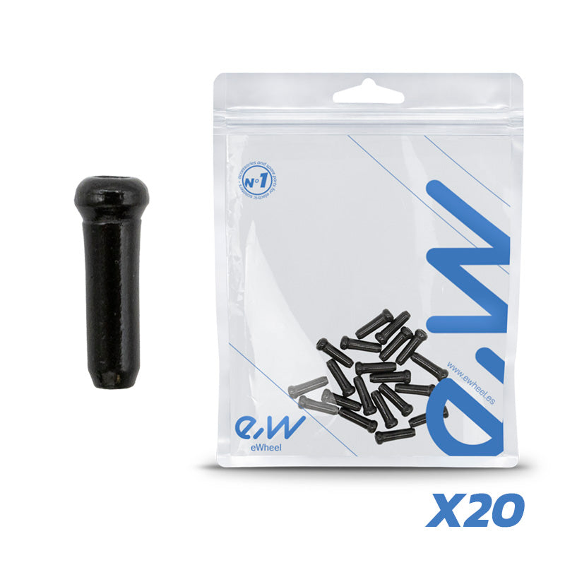 Tope cable de freno negro - pack de 20 uds
