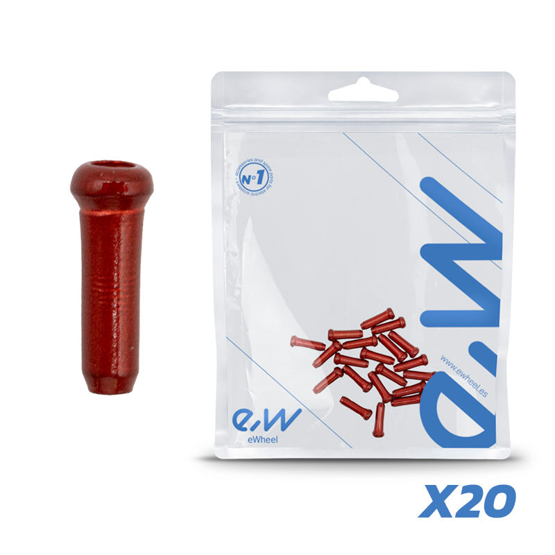 Tope cable de freno rojo - pack de 20 uds