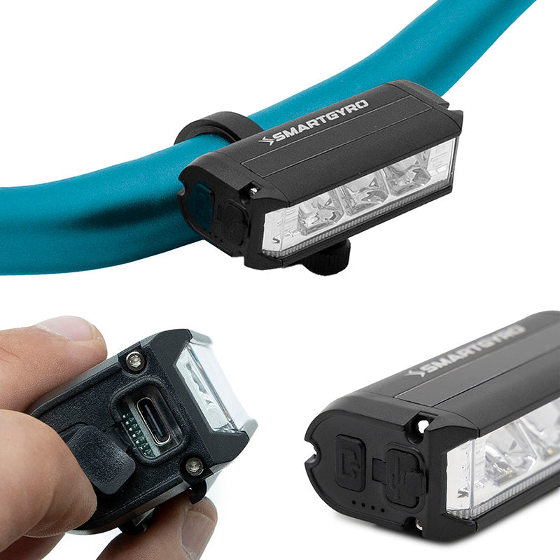 USB-C rechargeable front LED light  SMARTGYRO PRO HD 