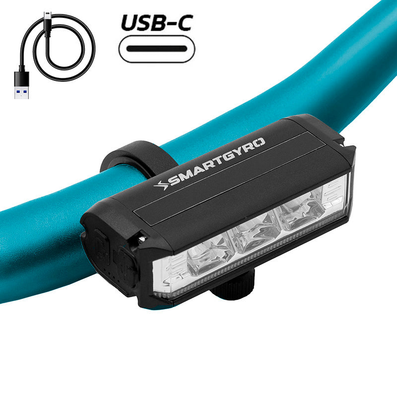 USB-C rechargeable front LED light  SMARTGYRO PRO HD 
