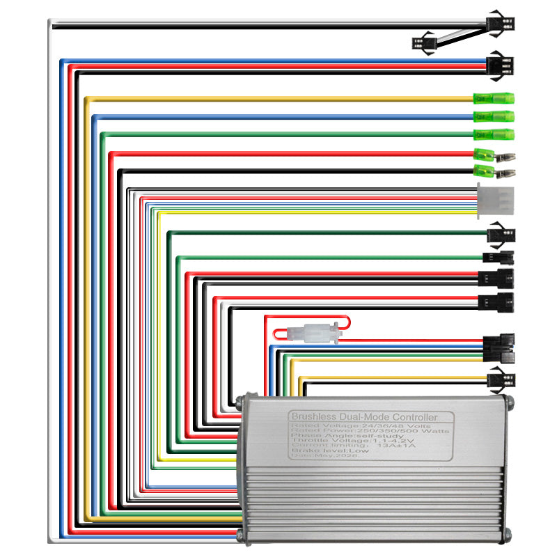 Kit elettronico S886 24 / 36 / 48V 13A 250 / 350 / 500W