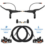 Black Hydraulic Brake Kit A5-D Front R Rear L NUTT