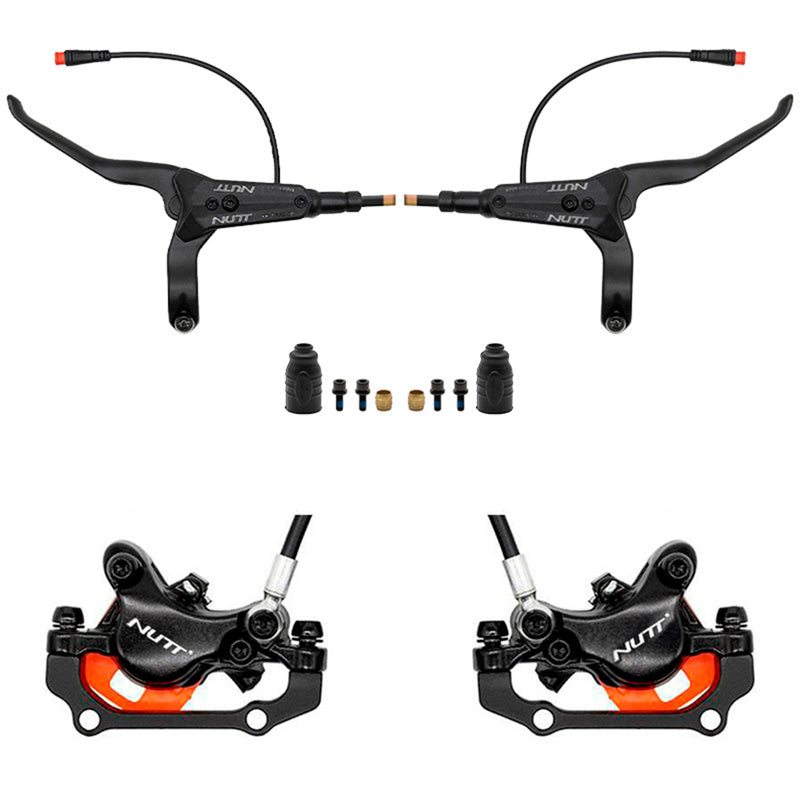 Black Hydraulic Brake Kit A5-D Front R Rear L NUTT