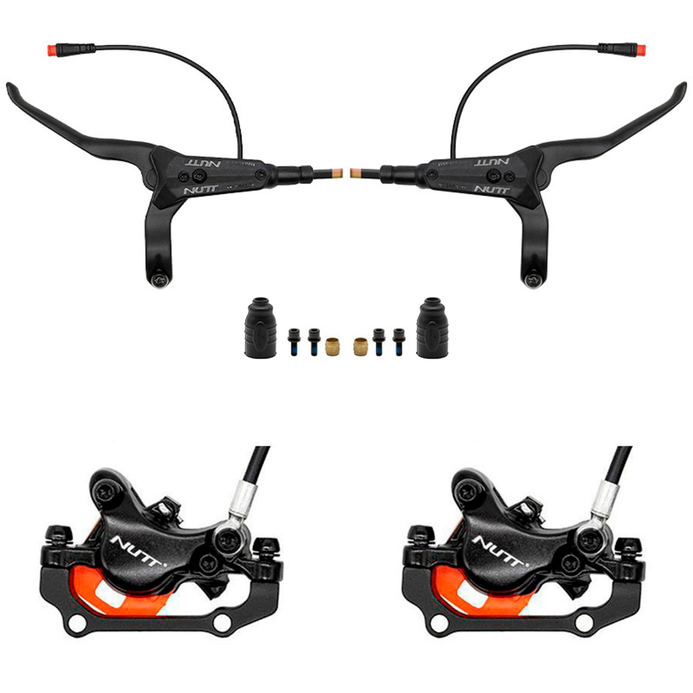 Black Hydraulic Brake Kit A5-D Front R Rear R [NUTT]