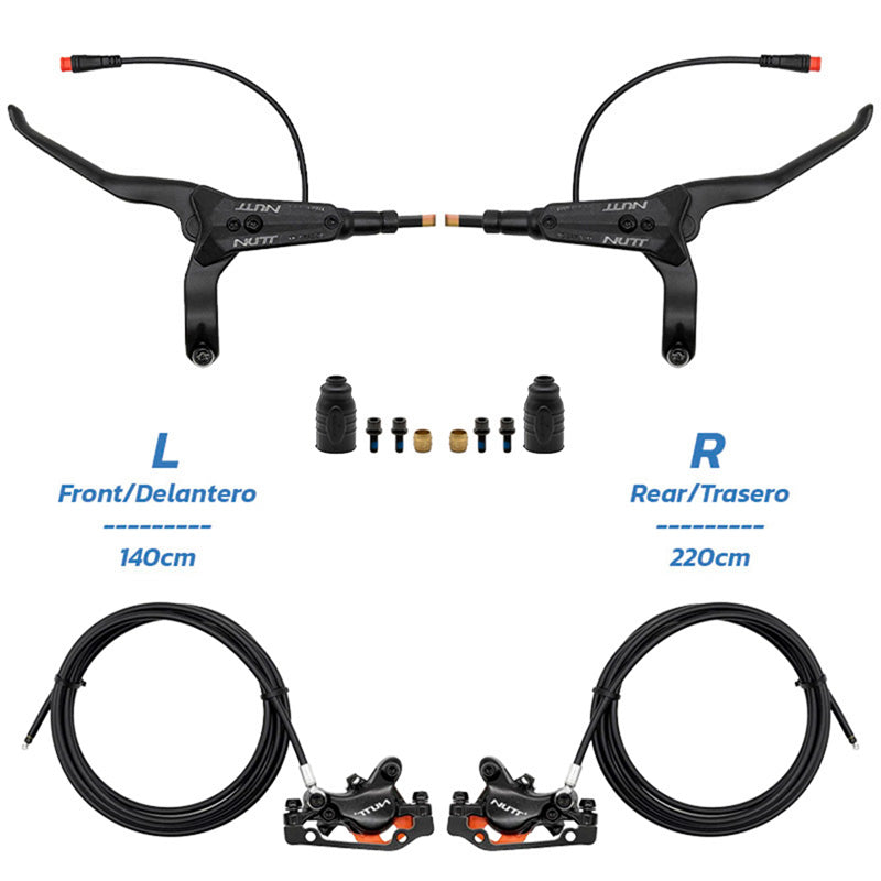A5-D Black Hydraulic Brake Kit Front L Rear R [NUTT]