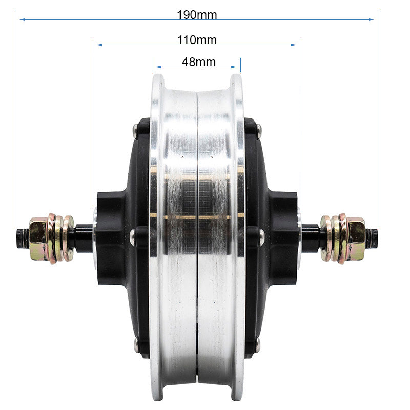 Motor 52V 1200W 6/B38 KuKirin G3 Pro - vorne