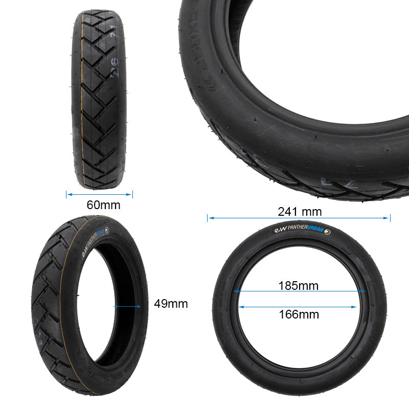 Neumático tubeless 250x54 para Xiaomi Mi4 [Ewheel]