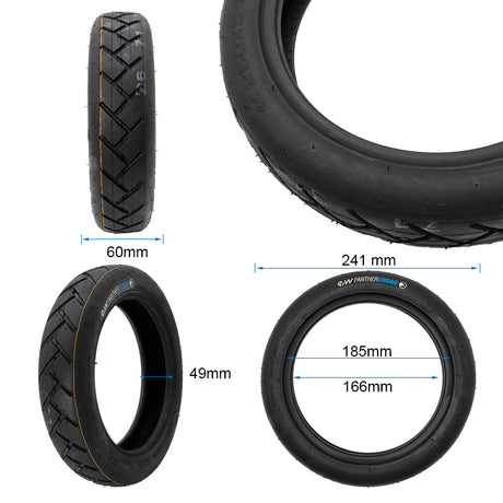 Neumático tubeless 250x54 para Xiaomi Mi4 [Ewheel]