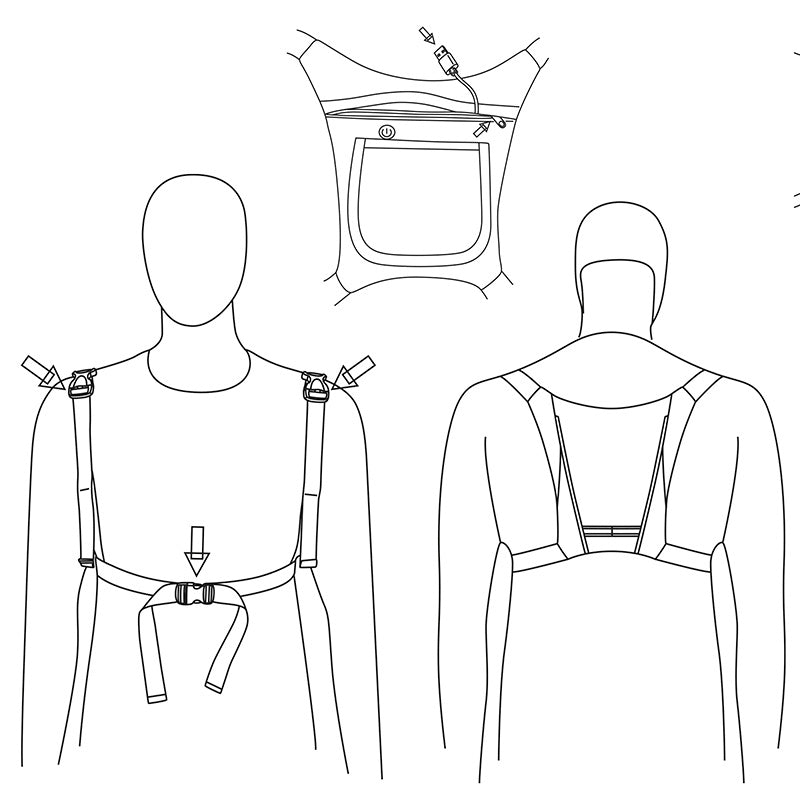 Vest with turn signals EWC001 - Ewheel 
