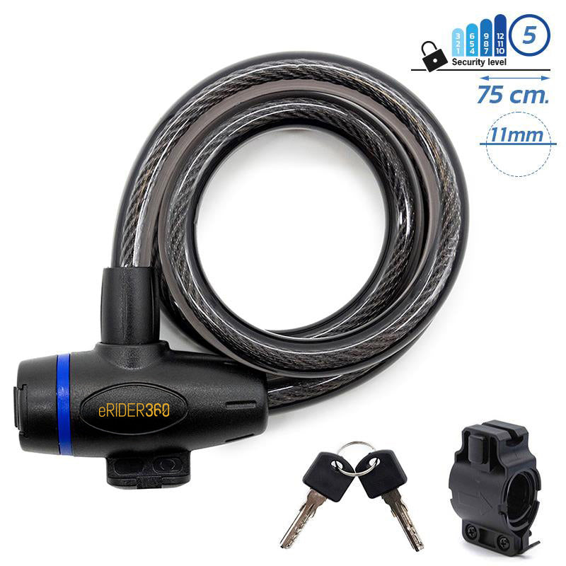 Candado de llave EWLK026 negro