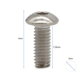 Tornillo tapa batería M365/1S/Pro/Pro2/Mi3/Mi3 lite/Essential/Mi4 pro -100pcs