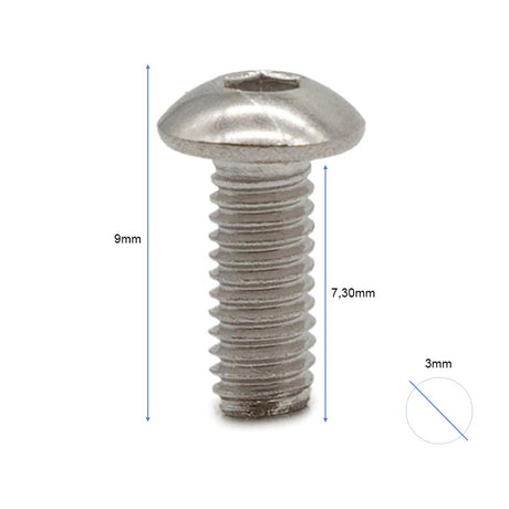 Tornillo tapa batería M365/1S/Pro/Pro2/Mi3/Mi3 lite/Essential/Mi4 pro -100pcs