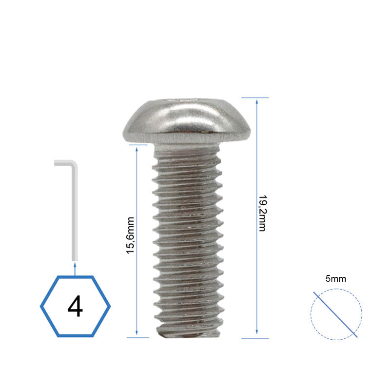TORNILLOS TAPA DELANTERA Y TRASERA BASE DUALTRON MINI 30 UNDS
