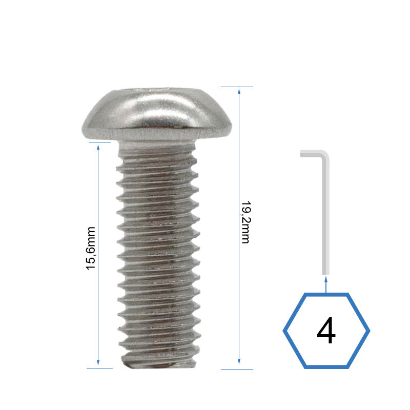 PARAFUSOS TAMPA FRONTAL E TRASEIRA BASE DUALTRON MINI 30 UNDS 
