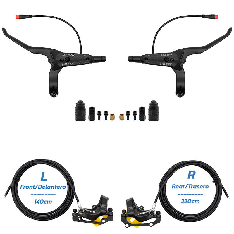 Kit de travão hidráulico preto Y5 Dianteiro L traseiro R [NUTT] 