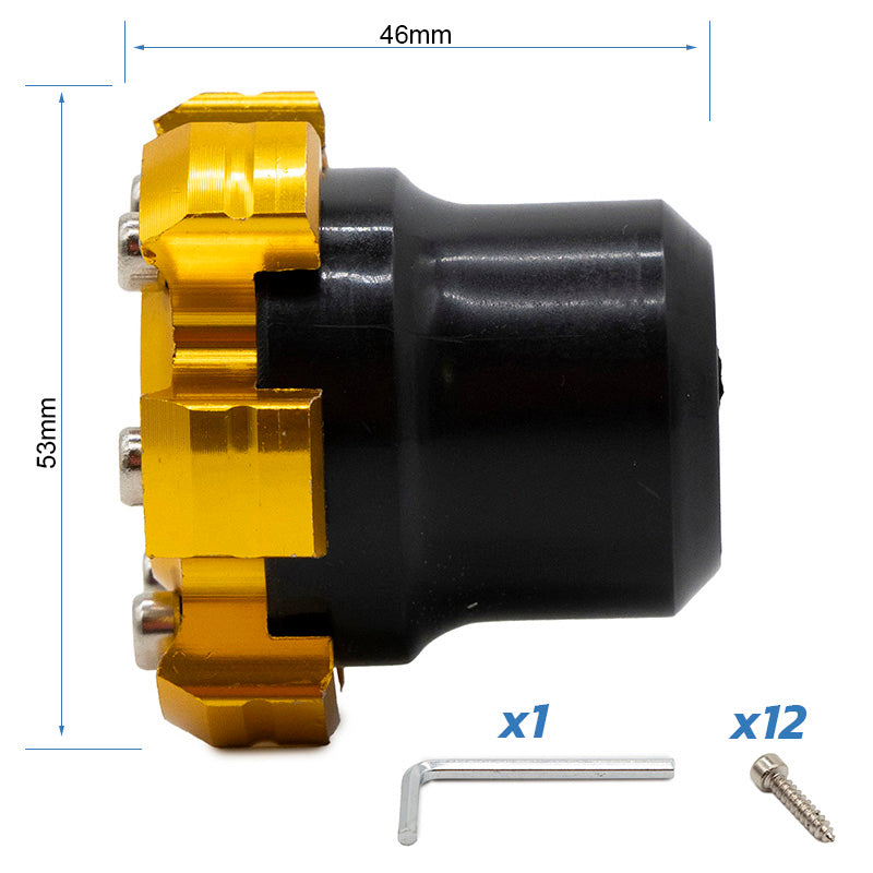 Protettore decorativo antiscivolo per asse motore o cerchio EWTB-006 