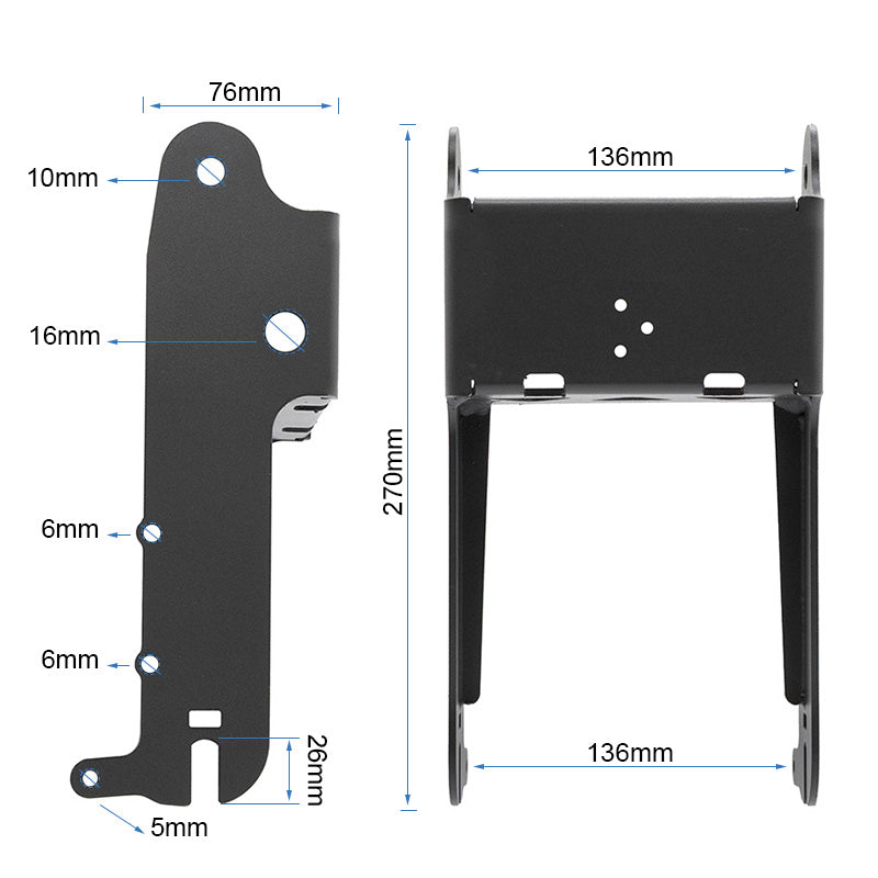 Gabel hintere Kukirin G2 (Ohne Logo) 