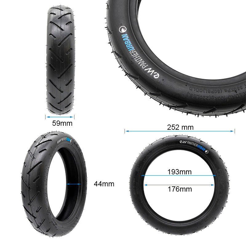 Tire tubeless 60/70-7 FOR MI4 PRO MAX/PLUS EWHEEL PANTHERURBAN 