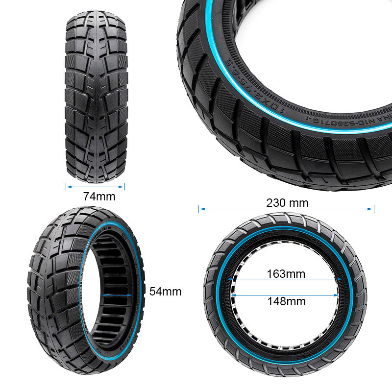 Ultralekka kolo pelne terenowe 10x2,75-6,5/B55 - niebieska linia [Ewheel]