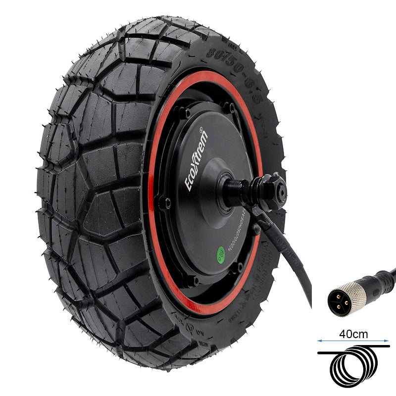 Motore posteriore K2 da 10 pollici, 52/60V 50H, apertura asse 122 mm, con Connettore impermeabile di 3 mm ECOXTREM M41 