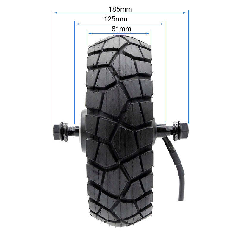 Motore posteriore K2 da 10 pollici, 52/60V 50H, apertura asse 122 mm, con Connettore impermeabile di 3 mm ECOXTREM M41 