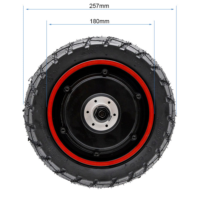 Motore posteriore K2 da 10 pollici, 52/60V 50H, apertura asse 122 mm, con Connettore impermeabile di 3 mm ECOXTREM M41 